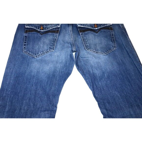 Diesel Ruky Mens Jeans W36 L30 Relaxed Fit Y2K Streetwear Wide Leg - Picture 5 of 12